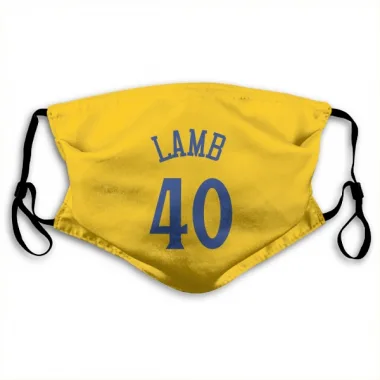 Gold Golden State Warriors Anthony Lamb   Face Mask