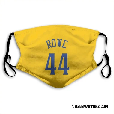 Gold Golden State Warriors Jackson Rowe   Face Mask
