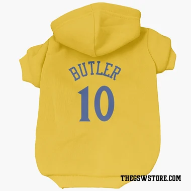 Gold Golden State Warriors Jimmy Butler III   Dog & Cat Pet Hoodie