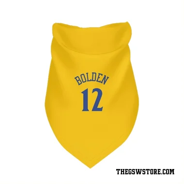 Gold Golden State Warriors Marques Bolden   Dog & Cat Pet Bandana