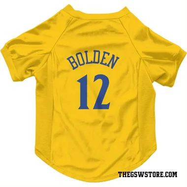 Gold Golden State Warriors Marques Bolden   Dog & Cat Pet Jersey