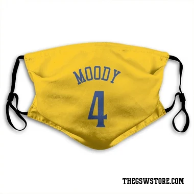 Gold Golden State Warriors Moses Moody   Face Mask