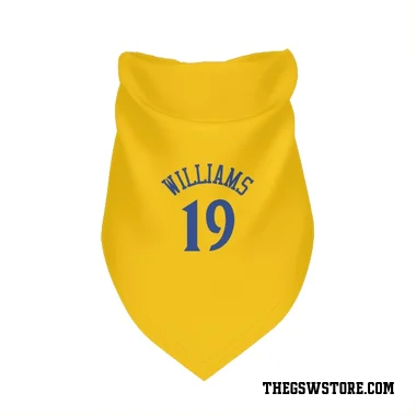 Gold Golden State Warriors Nate Williams   Dog & Cat Pet Bandana