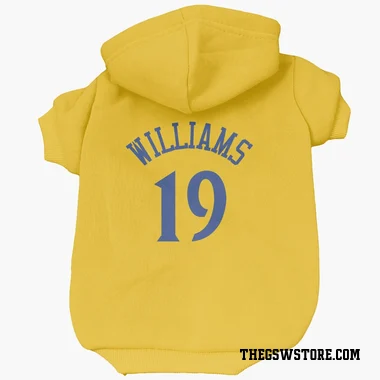 Gold Golden State Warriors Nate Williams   Dog & Cat Pet Hoodie