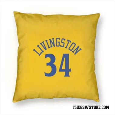 Gold Golden State Warriors Shaun Livingston   Pillow Cover (18 X 18)