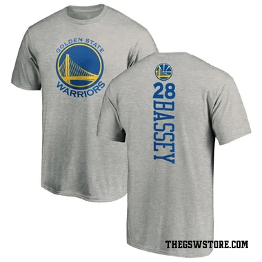 Gold Men's Charles Bassey Golden State Warriors Ash Backer T-Shirt