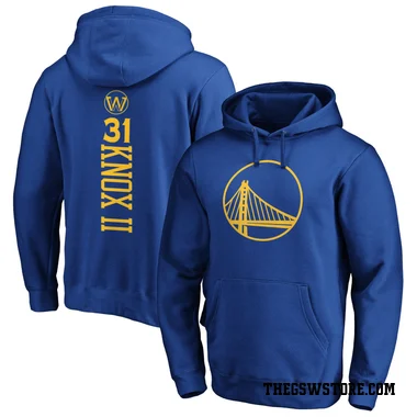 Gold Men's Kevin Knox II Golden State Warriors Branded Royal Backer Pullover Hoodie