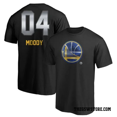 Gold Men's Moses Moody Golden State Warriors Black Midnight Mascot T-Shirt