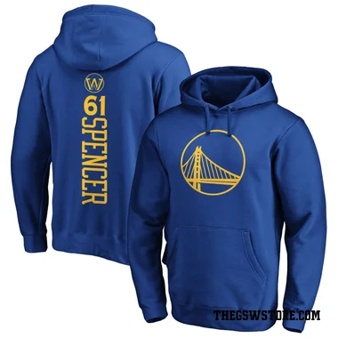 Gold Men's Pat Spencer Golden State Warriors Branded Royal Backer Pullover Hoodie