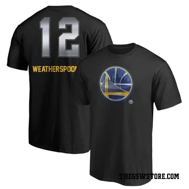 Gold Men's Quinndary Weatherspoon Golden State Warriors Black Midnight Mascot T-Shirt