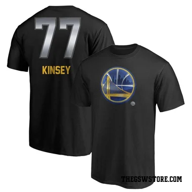 Gold Men's Taevion Kinsey Golden State Warriors Black Midnight Mascot T-Shirt