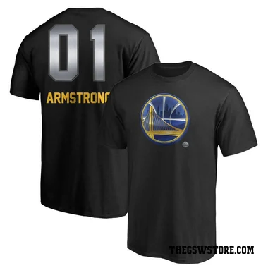Gold Men's Taran Armstrong Golden State Warriors Black Midnight Mascot T-Shirt