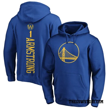 Gold Men's Taran Armstrong Golden State Warriors Branded Royal Backer Pullover Hoodie