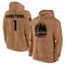Gold Men's Taran Armstrong Golden State Warriors Brown 2023 Salute to Service Club Pullover Hoodie