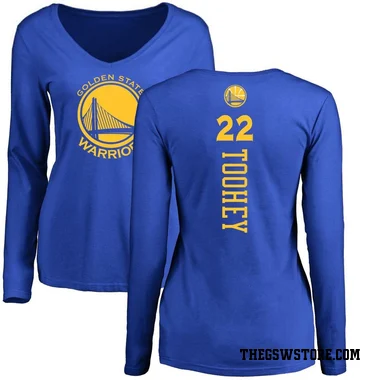 Gold Women's Alex Toohey Golden State Warriors Royal Backer Long Sleeve T-Shirt