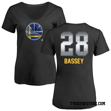 Gold Women's Charles Bassey Golden State Warriors Black Midnight Mascot T-Shirt