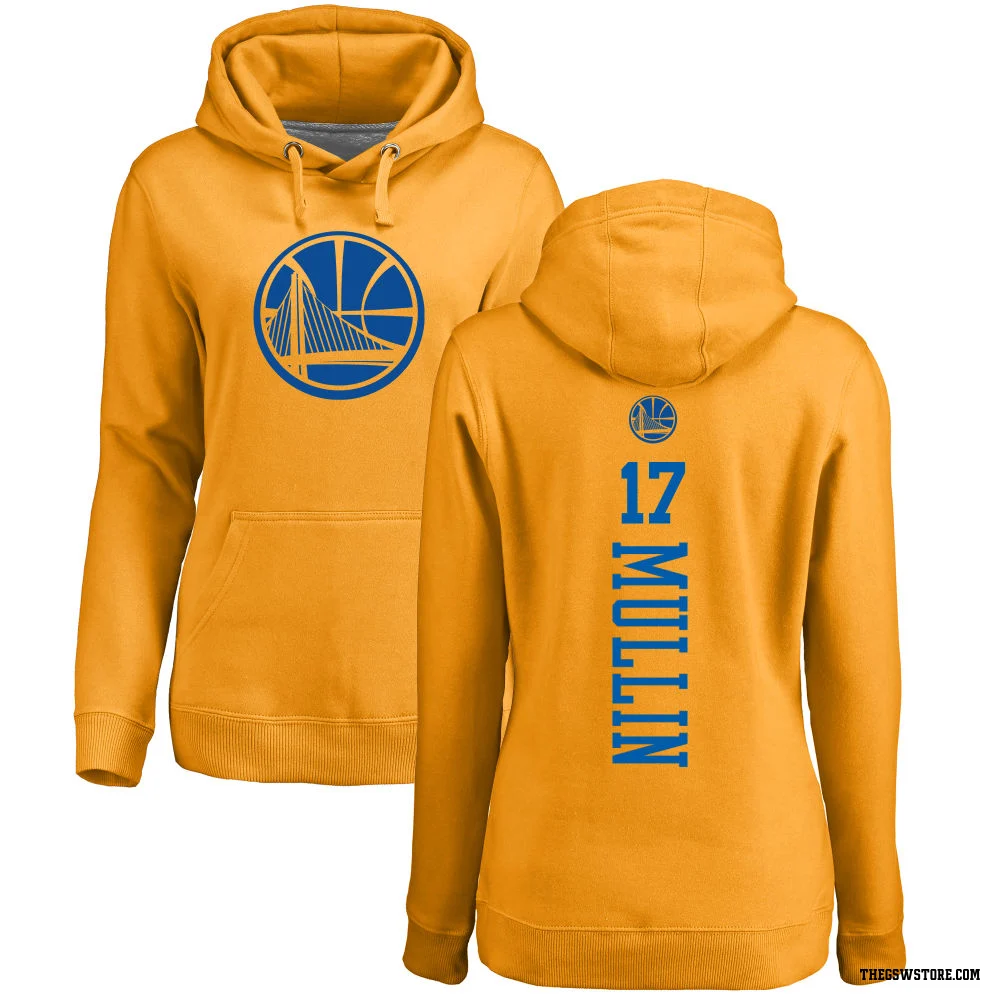 Gold Women's Chris Mullin Golden State Warriors Branded One Color Backer Pullover Hoodie