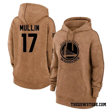 Gold Women's Chris Mullin Golden State Warriors Brown 2023 Salute to Service Pullover Hoodie