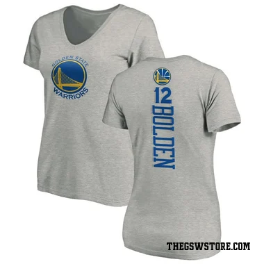 Gold Women's Marques Bolden Golden State Warriors Ash Backer T-Shirt