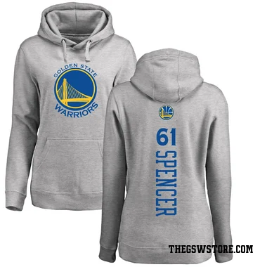 Gold Women's Pat Spencer Golden State Warriors Branded Ash Backer Pullover Hoodie
