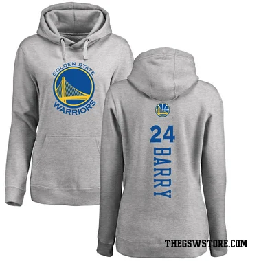 Gold Women's Rick Barry Golden State Warriors Branded Ash Backer Pullover Hoodie