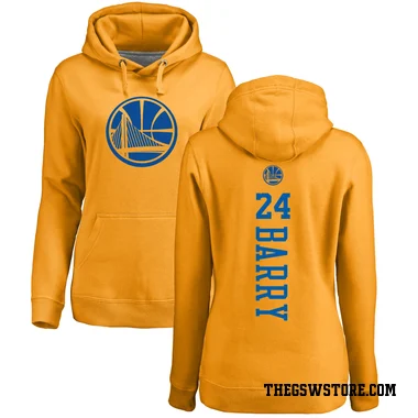 Gold Women's Rick Barry Golden State Warriors Branded One Color Backer Pullover Hoodie