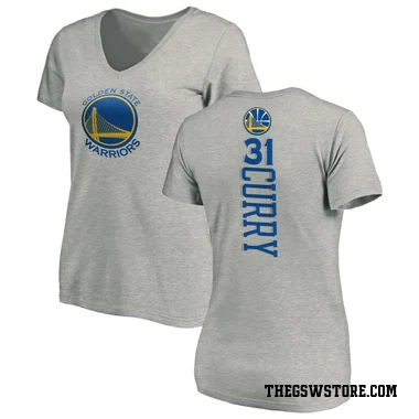 Gold Women's Seth Curry Golden State Warriors Ash Backer T-Shirt