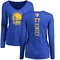 Gold Women's Taevion Kinsey Golden State Warriors Royal Backer Long Sleeve T-Shirt