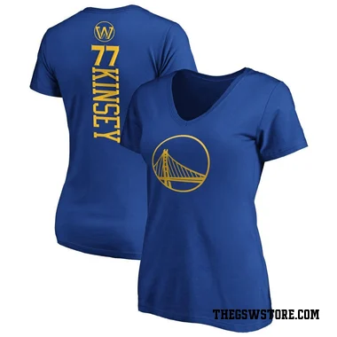 Gold Women's Taevion Kinsey Golden State Warriors Royal Backer T-Shirt