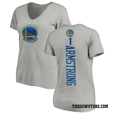 Gold Women's Taran Armstrong Golden State Warriors Ash Backer T-Shirt