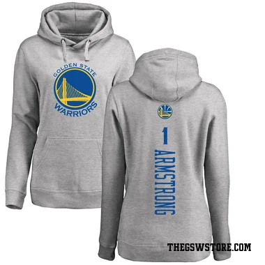 Gold Women's Taran Armstrong Golden State Warriors Branded Ash Backer Pullover Hoodie