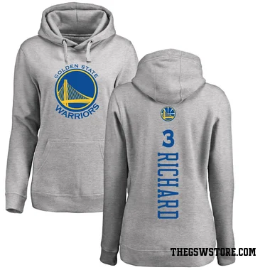 Gold Women's Will Richard Golden State Warriors Branded Ash Backer Pullover Hoodie
