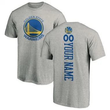 Gold Youth Custom Golden State Warriors Ash Backer T-Shirt