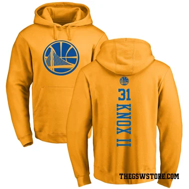 Gold Youth Kevin Knox II Golden State Warriors Branded One Color Backer Pullover Hoodie