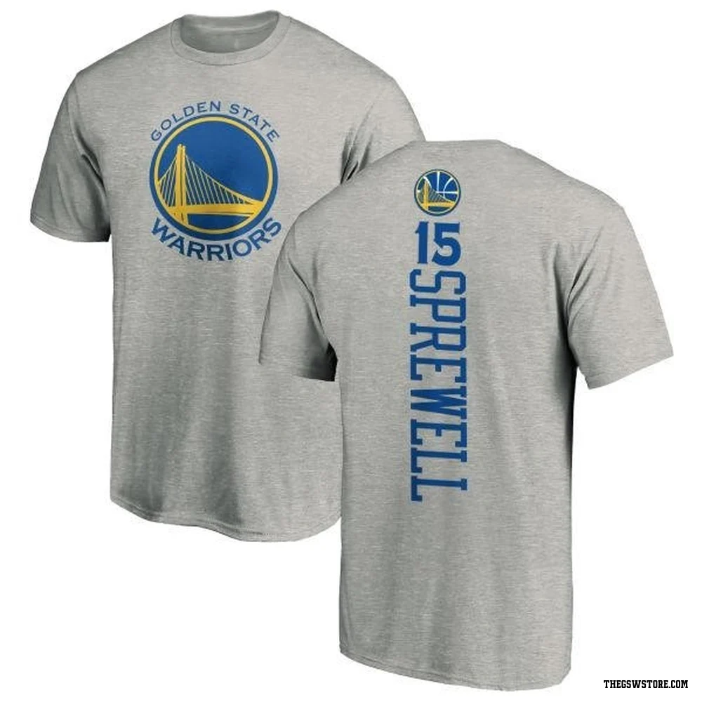 Gold Youth Latrell Sprewell Golden State Warriors Ash Backer T-Shirt