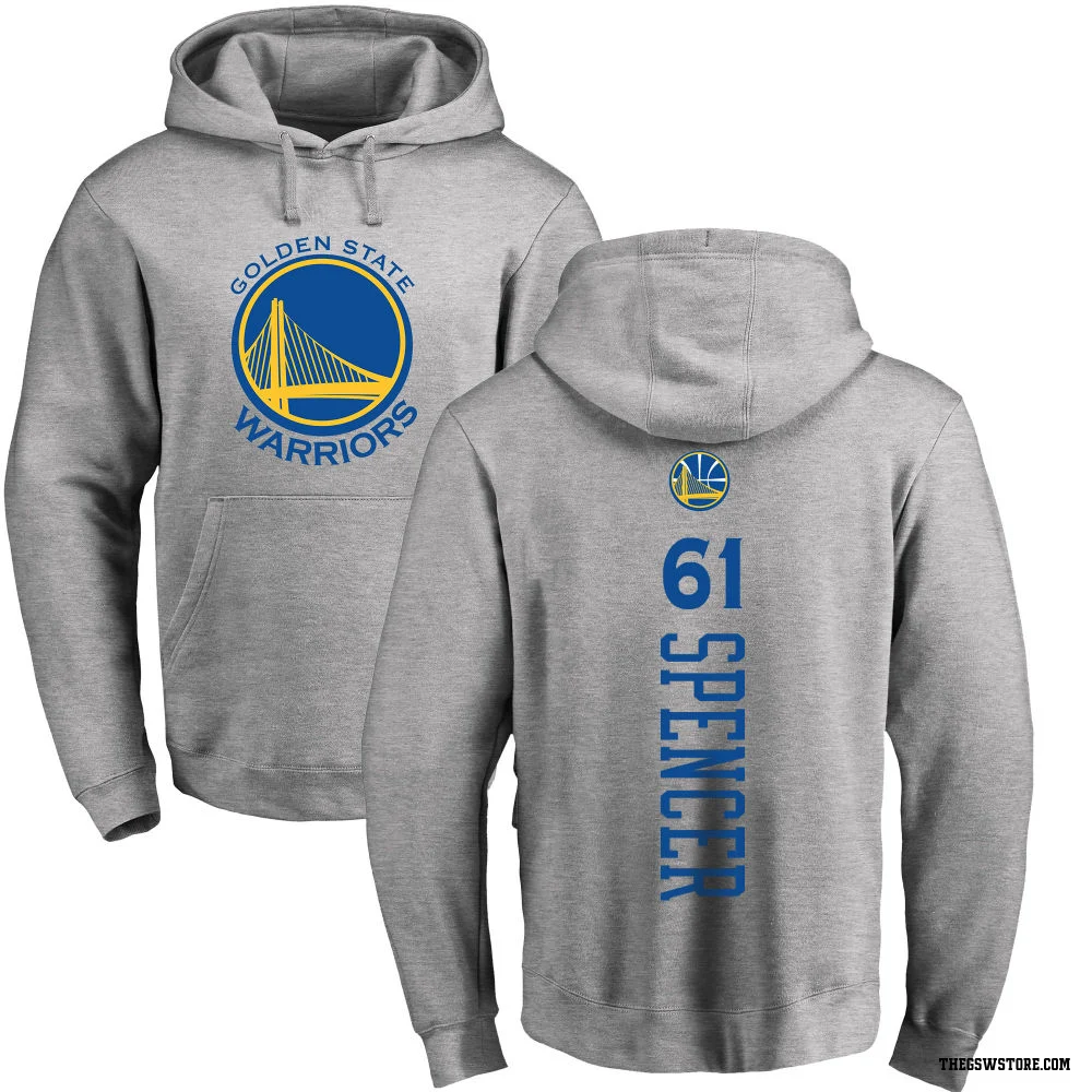 Gold Youth Pat Spencer Golden State Warriors Branded Ash Backer Pullover Hoodie