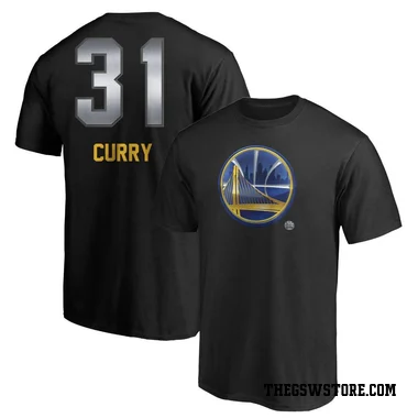 Gold Youth Seth Curry Golden State Warriors Black Midnight Mascot T-Shirt