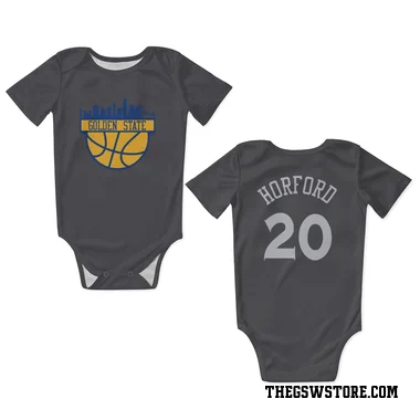 Gray Golden State Warriors Al Horford   Newborn & Infant Bodysuit