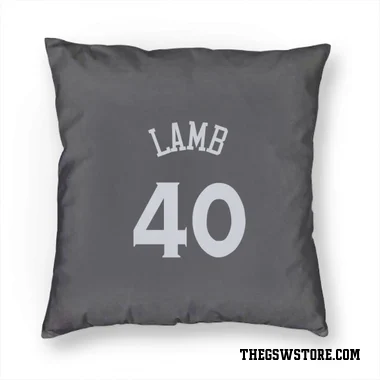 Gray Golden State Warriors Anthony Lamb   Pillow Cover (18 X 18)