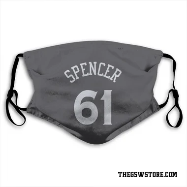Gray Golden State Warriors Pat Spencer   Face Mask