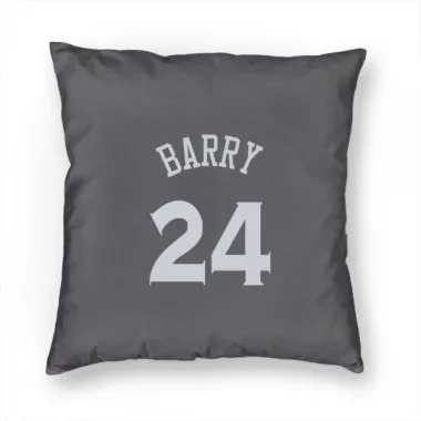 Gray Golden State Warriors Rick Barry   Pillow Cover (18 X 18)