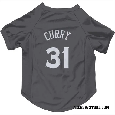 Gray Golden State Warriors Seth Curry   Dog & Cat Pet Jersey