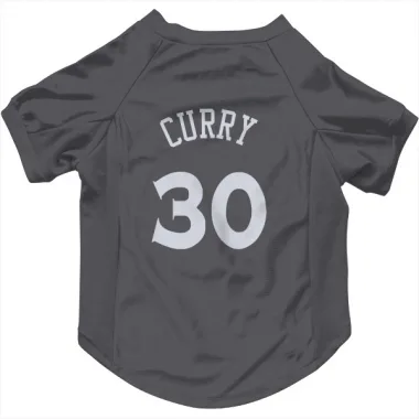 Gray Golden State Warriors Stephen Curry   Dog & Cat Pet Jersey