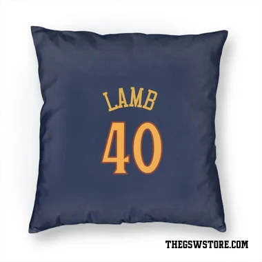 Navy Golden State Warriors Anthony Lamb   Pillow Cover (18 X 18)