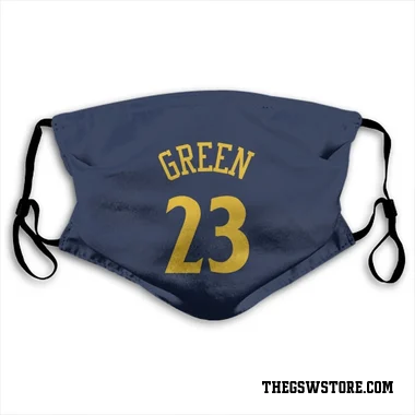 Navy Golden State Warriors Chris Mullin   Face Mask