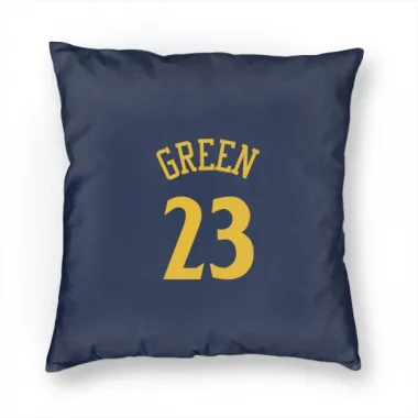 Navy Golden State Warriors Draymond Green   Pillow Cover (18 X 18)