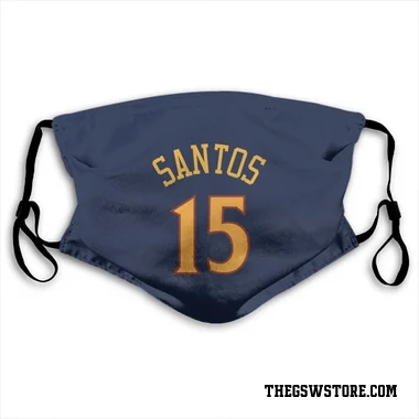Navy Golden State Warriors Gui Santos   Face Mask