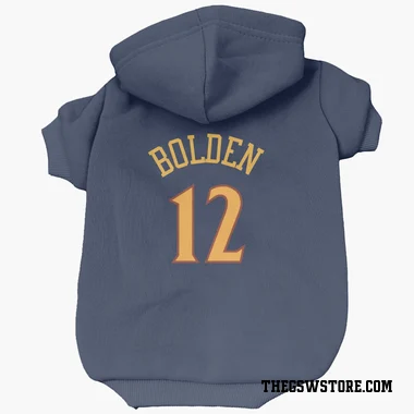 Navy Golden State Warriors Marques Bolden   Dog & Cat Pet Hoodie