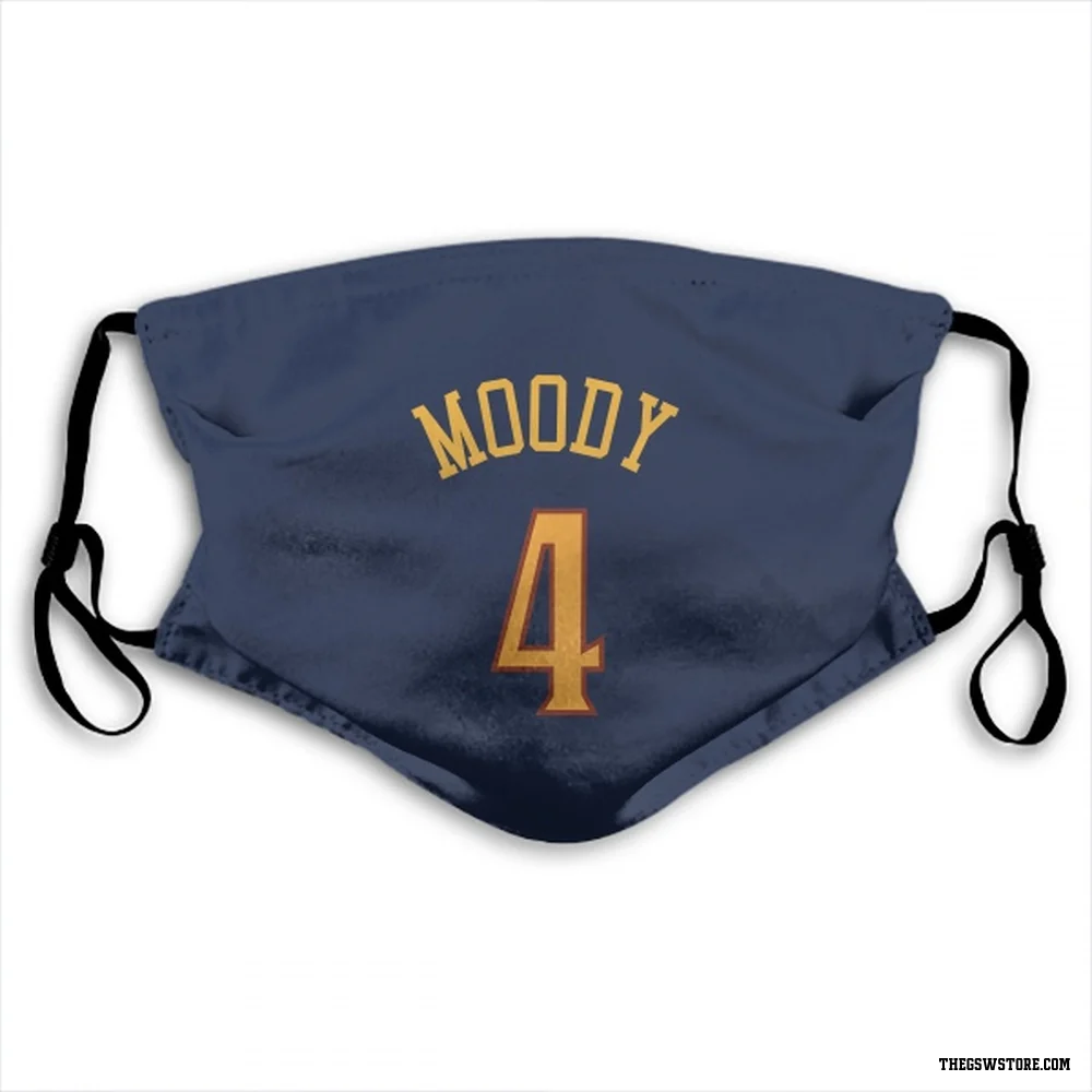 Navy Golden State Warriors Moses Moody   Face Mask