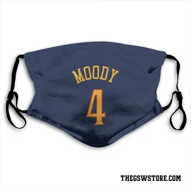 Navy Golden State Warriors Moses Moody   Face Mask